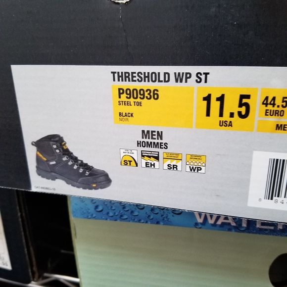 CAT Threshold Waterproof Steel Toe Work Boot - Picture 2 of 14